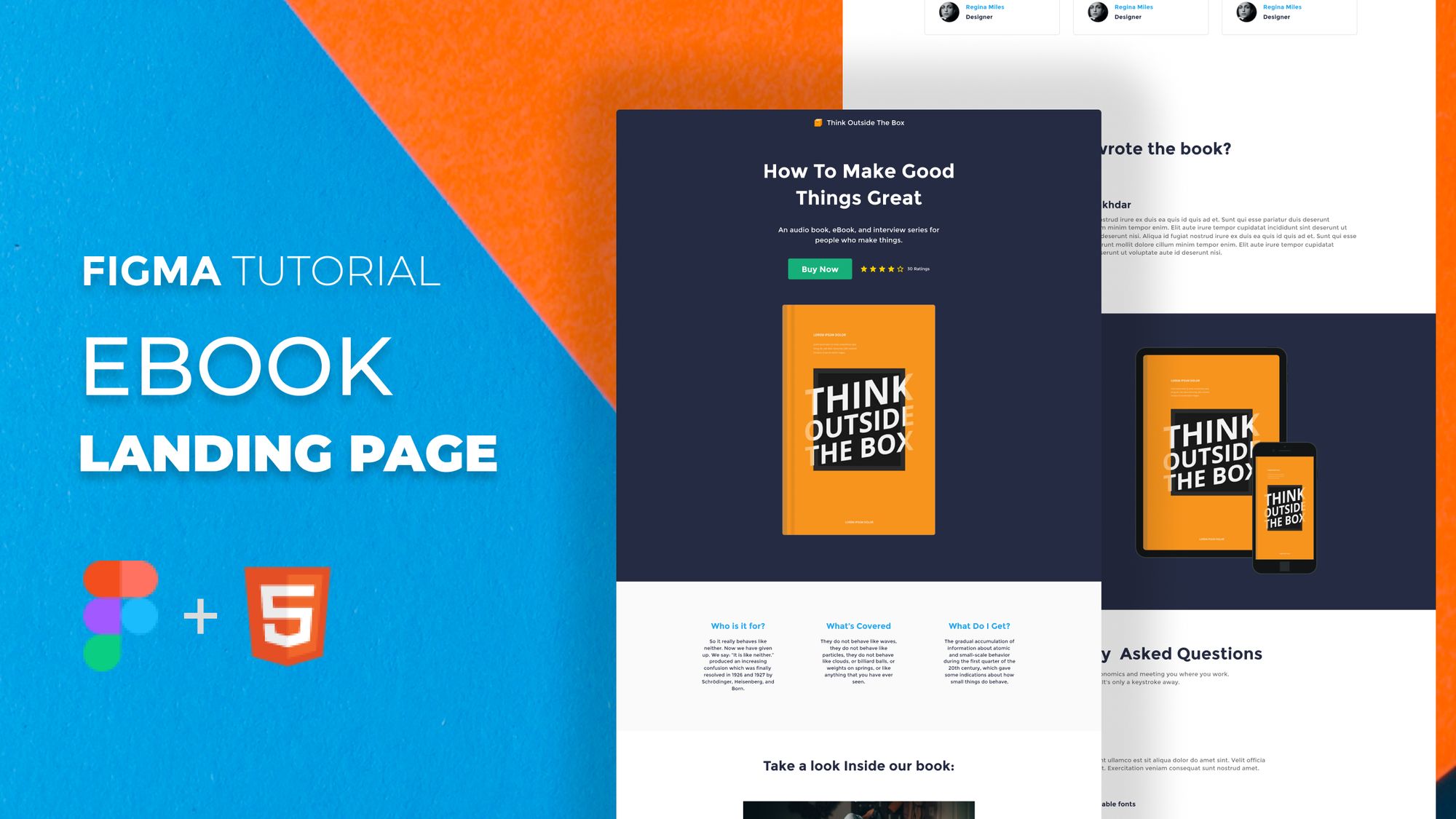 Figma Tutorial - How to design a landing page for your eBook