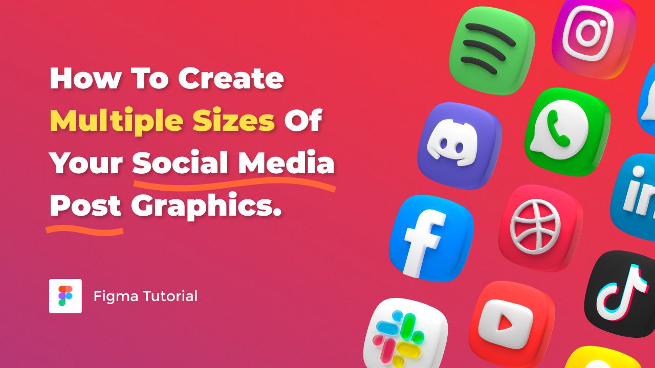 How to create multiple post sizes of your social media graphics in Figma