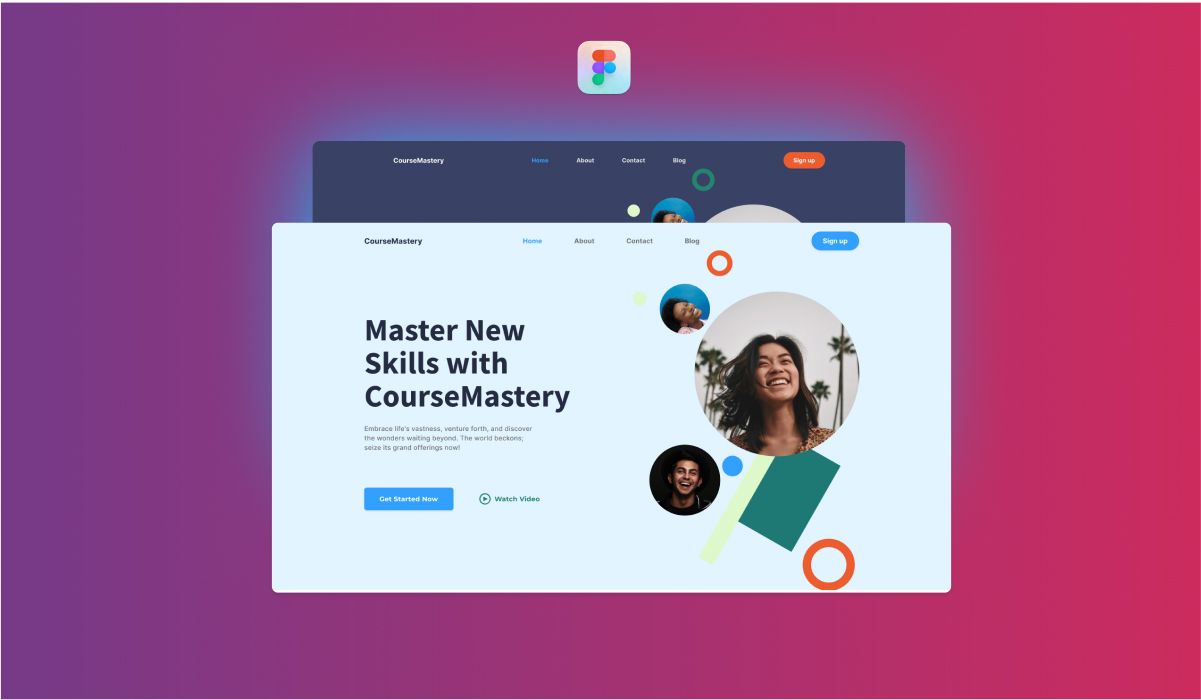 Figma Tutorial: Crafting a Course website Header