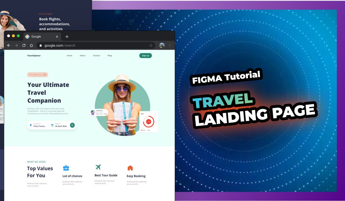 Figma Essentials: How to Create a Travel Landing Page