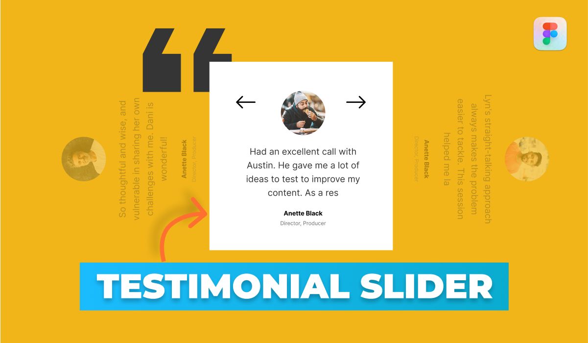 Figma Tutorial: Crafting Engaging Testimonial Slider Cards