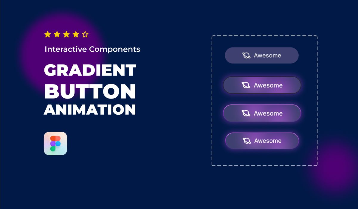 Figma Tutorial: How to create a Gradient Button animation