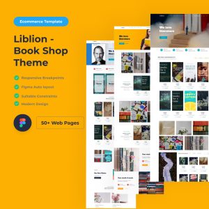 Liblion - Books Ecommerce Figma Template