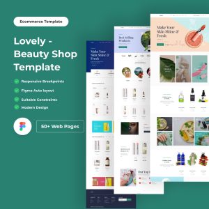 Lovely - Beauty Ecommerce Figma Template