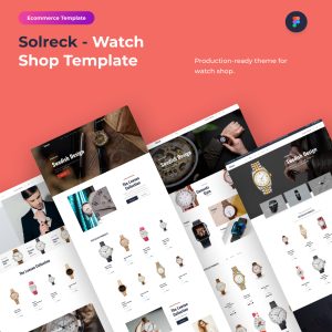 Solreck - Watch store Ecommerce Figma Template