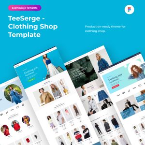 TeeSerge - Clothing Ecommerce Figma Template