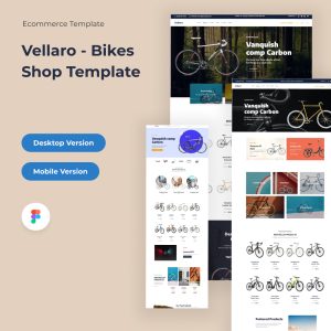 Vellaro - Bikes Ecommerce Figma Template