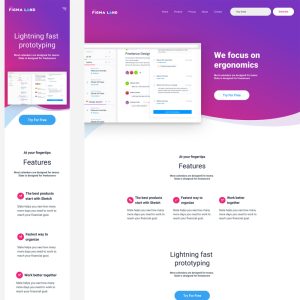 Figma converter Landing page