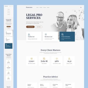 Prosecurse - Figma Legal Web Page Template