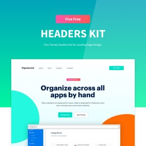 Free Headers Ui kit For Figma