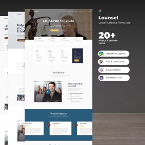 Lounsel - Figma Legal Website Template