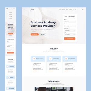 Publist - Free Figma Consulting One Page Template