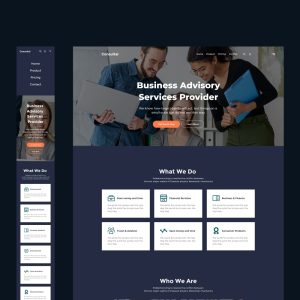 Consultal - Figma Consulting Dark Template