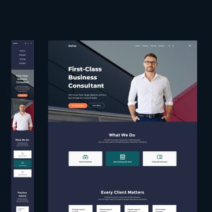 Deline - Figma Consulting Dark Web Design