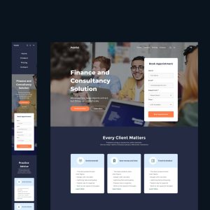 Publist - Free Figma Consulting Dark One Page Template