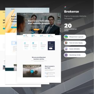 Brokerse - Figma Corporate Website Template