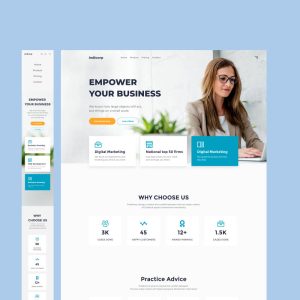 Indicorp - Figma Corporate Web Page Template