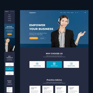 Capgemen - Figma Corporate Dark Web Design