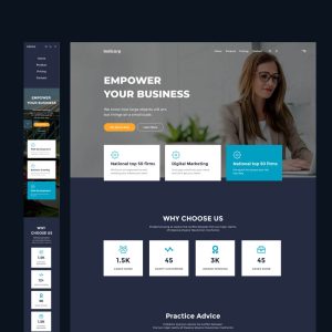 Indicorp - Figma Corporate Dark Web Page Template