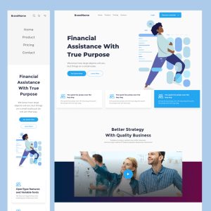 Financely - figma and html finance web-design