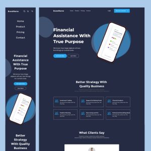 lfinance - dark html finance website