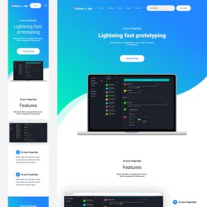 Figma startup Landing page