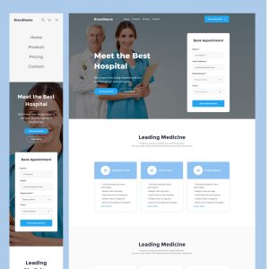 Physionic- Doctor Appointment Website Template (HTML + FIGMA)