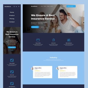 Insurantly - insurance agency html5 website template