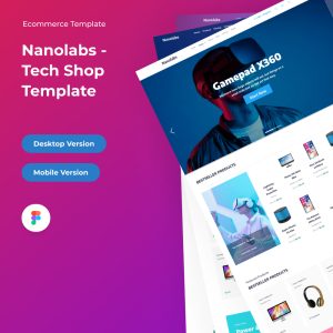 Nanolabs - Tech Shop Ecommerce Figma Template