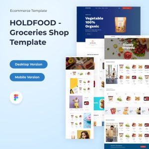 HOLDFOOD - Groceries Ecommerce Figma Template